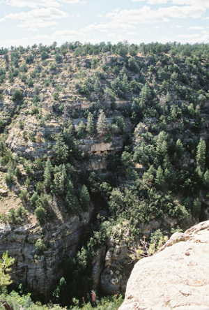 [View of mountain side from a distance.]